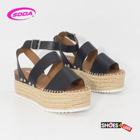 Soda Wedge Sandals